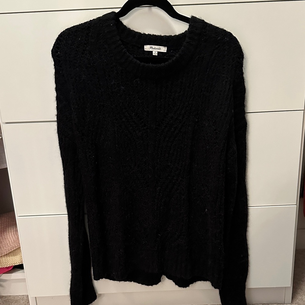 Madewell Black Crew Neck Sweater